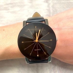 Black and Gold Women’s Watch